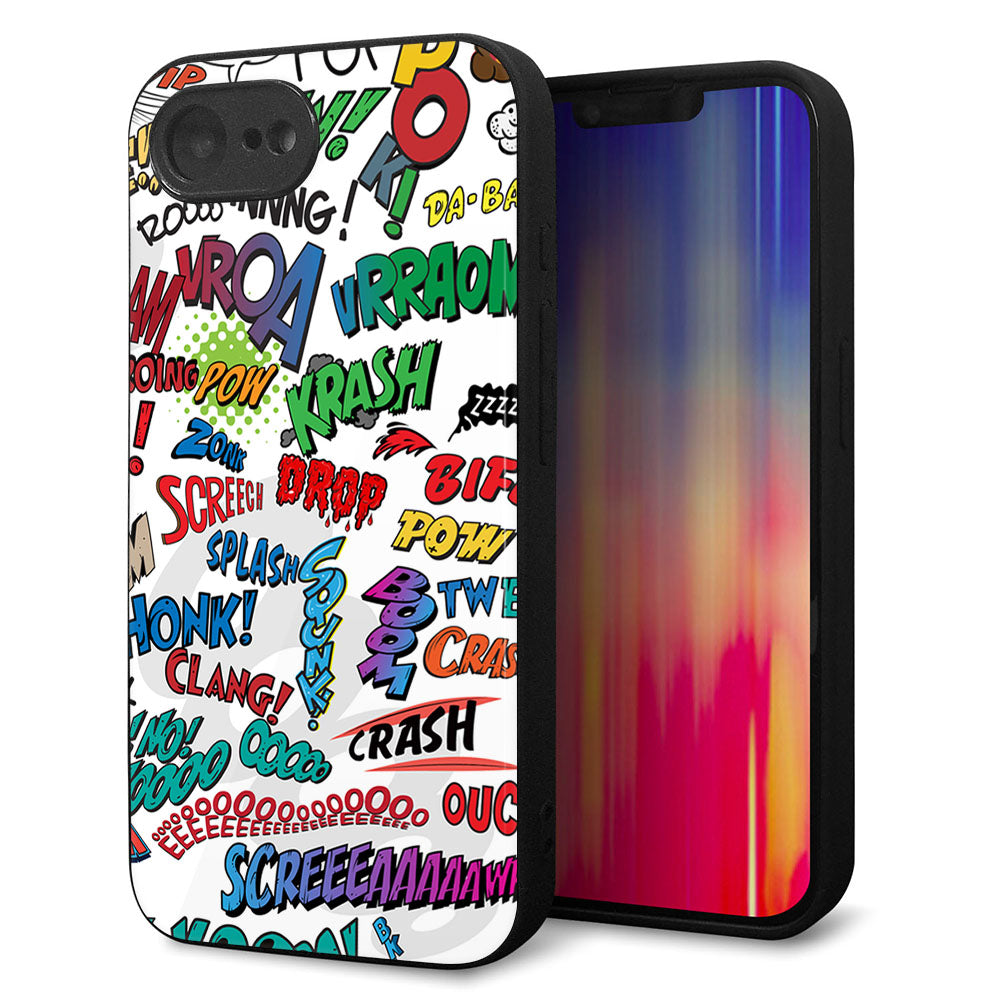 iPhone16e 強化ガラス＆TPUスマホケース ガラプリ【271 アメリカン キャッチコピー】