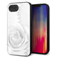 iPhone16e 強化ガラス＆TPUスマホケース ガラプリ【402 ホワイトＲｏｓｅ】