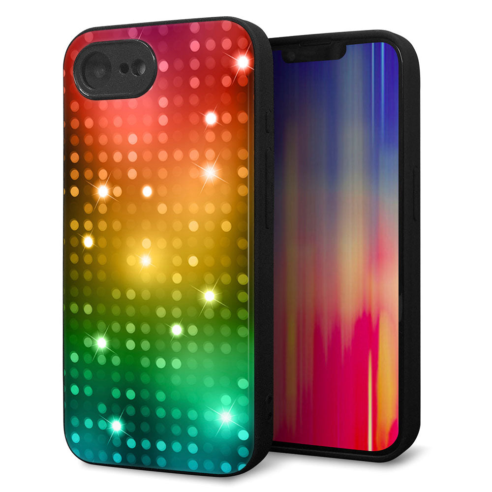 iPhone16e 強化ガラス＆TPUスマホケース ガラプリ【419 フラッシュタワー】