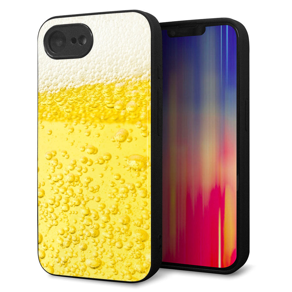 iPhone16e 強化ガラス＆TPUスマホケース ガラプリ【450 生ビール】