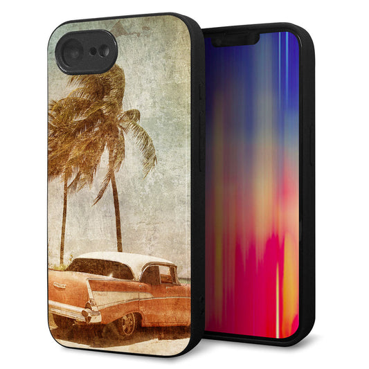 iPhone16e 強化ガラス＆TPUスマホケース ガラプリ【620 憧れの時-CAR】