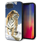 iPhone16e 強化ガラス＆TPUスマホケース ガラプリ【793 雪山の虎】