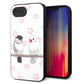 iPhone16e 強化ガラス＆TPUスマホケース ガラプリ【HA275 文鳥 桜】