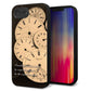 iPhone16e 強化ガラス＆TPUスマホケース ガラプリ【KM874 時計】