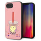 iPhone16e 強化ガラス＆TPUスマホケース ガラプリ【MA903 タピオカ】