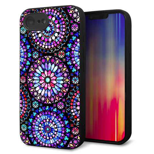 iPhone16e 強化ガラス＆TPUスマホケース ガラプリ【MA953 パターン柄 A】