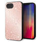 iPhone16e 強化ガラス＆TPUスマホケース ガラプリ【SC843 エンボス風デイジーシンプル（ローズピンク）】