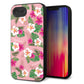 iPhone16e 強化ガラス＆TPUスマホケース ガラプリ【SC882 ハワイアンアロハレトロ（ピンク）】