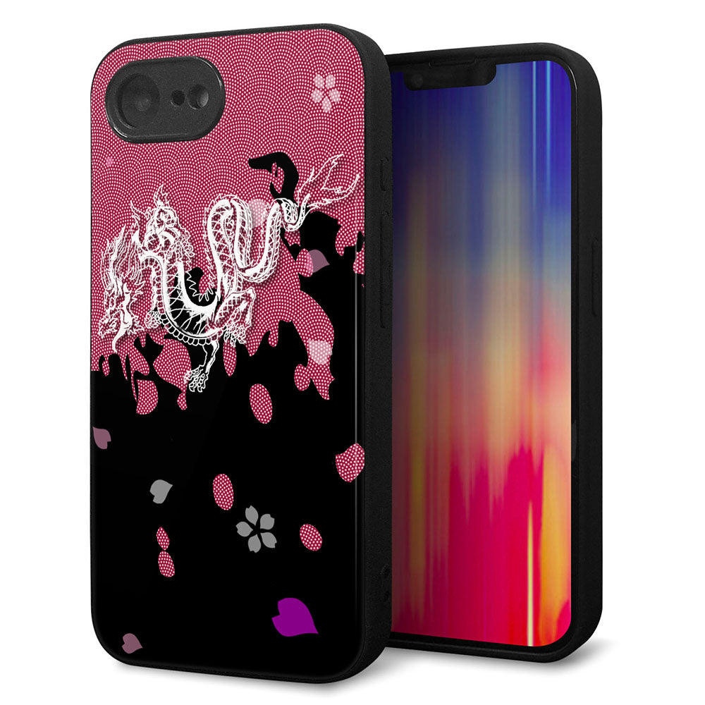 iPhone16e 強化ガラス＆TPUスマホケース ガラプリ【YC900 和竜01】