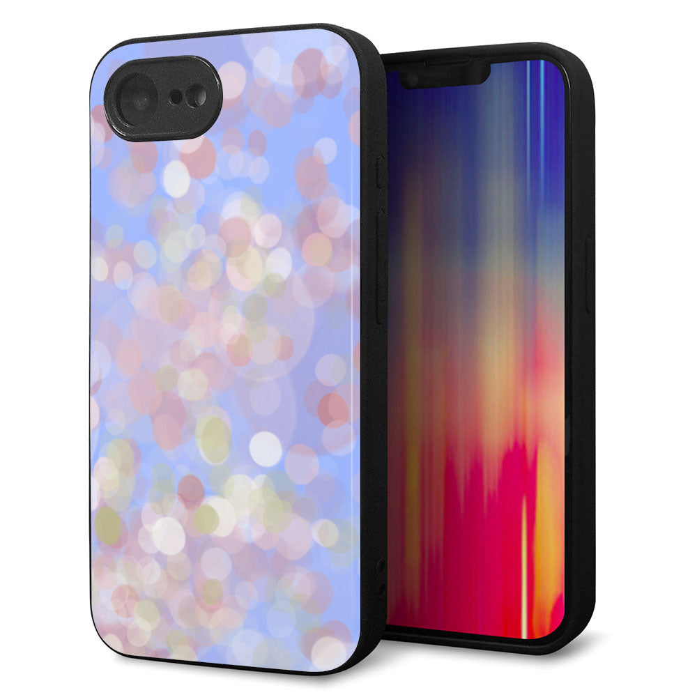 iPhone16e 強化ガラス＆TPUスマホケース ガラプリ【YJ293 デザイン】
