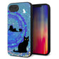 iPhone16e 強化ガラス＆TPUスマホケース ガラプリ【YJ327 魔法陣猫 キラキラ かわいい】