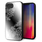 iPhone16e 強化ガラス＆TPUスマホケース ガラプリ【YJ340 モノトーン 雪の結晶 】