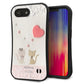 iPhone16e スマホケース 「SEA Grip」 グリップケース Sライン 【1104 クラフト写真ネコ（ハートM）】 UV印刷