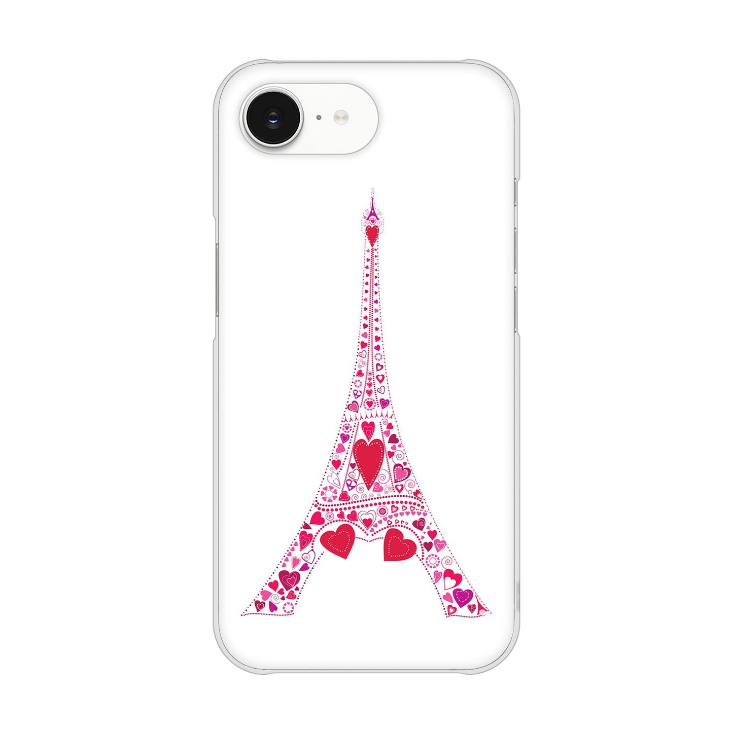 iPhone16e 高画質仕上げ 背面印刷 ハードケースLOVE フランス