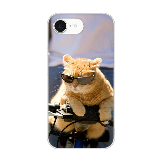 iPhone16e 高画質仕上げ 背面印刷 ハードケース 【595 にゃんとサイクル】