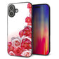 iPhone16 Plus 強化ガラス＆TPUスマホケース ガラプリ【299 薔薇の壁】