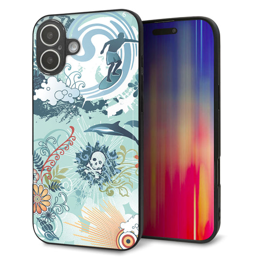 iPhone16 Plus 強化ガラス＆TPUスマホケース ガラプリ【431 ハワイ】