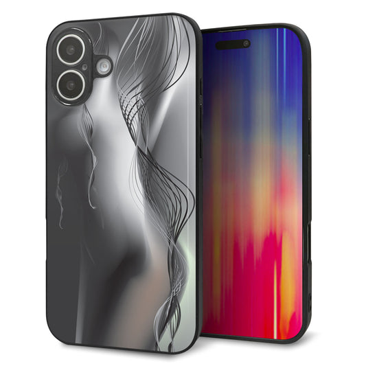 iPhone16 Plus 強化ガラス＆TPUスマホケース ガラプリ【566 ボディウォール】