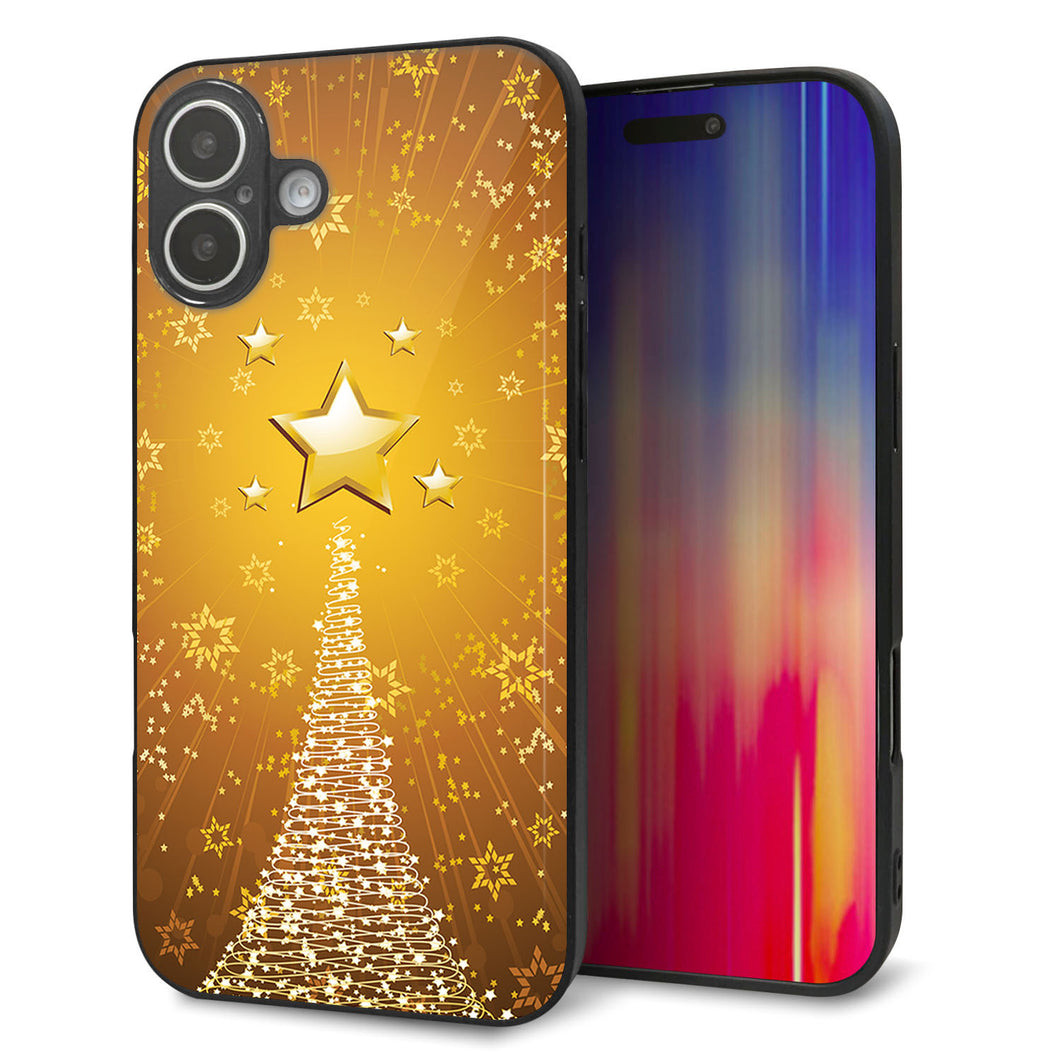 iPhone16 Plus 強化ガラス＆TPUスマホケース ガラプリ【590 光の塔】