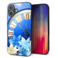 iPhone16 Plus 強化ガラス＆TPUスマホケース ガラプリ【601 静寂なる青い時】