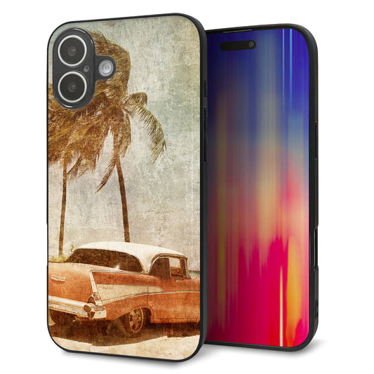 iPhone16 Plus 強化ガラス＆TPUスマホケース ガラプリ【620 憧れの時-CAR】