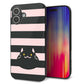 iPhone16 Plus 強化ガラス＆TPUスマホケース ガラプリ【HA249 もちねこ クロ】
