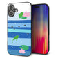 iPhone16 Plus 強化ガラス＆TPUスマホケース ガラプリ【HA280 カエルとオタマ】