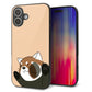 iPhone16 Plus 強化ガラス＆TPUスマホケース ガラプリ【HA302 むぎゅっとレッサーパンダ】