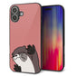 iPhone16 Plus 強化ガラス＆TPUスマホケース ガラプリ【HA306 むぎゅっとカワウソ】