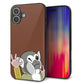 iPhone16 Plus 強化ガラス＆TPUスマホケース ガラプリ【HA307 むぎゅっとリスザル】
