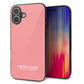 iPhone16 Plus 強化ガラス＆TPUスマホケース ガラプリ【KM902 パステルカラー(パステルレッド)】