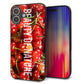 iPhone16 Plus 強化ガラス＆TPUスマホケース ガラプリ【MA883 チェリー】