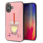 iPhone16 Plus 強化ガラス＆TPUスマホケース ガラプリ【MA903 タピオカ】