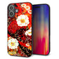 iPhone16 Plus 強化ガラス＆TPUスマホケース ガラプリ【MA960 和柄 花 B】