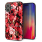 iPhone16 Plus 強化ガラス＆TPUスマホケース ガラプリ【MA992 フラワーA】