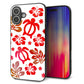 iPhone16 Plus 強化ガラス＆TPUスマホケース ガラプリ【SC881 ハワイアンアロハホヌ（レッド）】