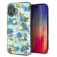 iPhone16 Plus 強化ガラス＆TPUスマホケース ガラプリ【SC883 ハワイアンアロハレトロ（ブルー）】