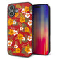 iPhone16 Plus 強化ガラス＆TPUスマホケース ガラプリ【SC885 ハワイアンアロハレトロ（レッド）】