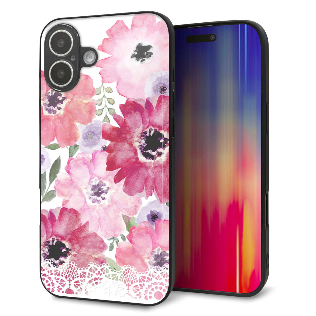 iPhone16 Plus 強化ガラス＆TPUスマホケース ガラプリ【SC943 ドゥ・パフューム１】