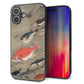 iPhone16 Plus 強化ガラス＆TPUスマホケース ガラプリ【TA007 群魚】