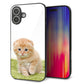 iPhone16 Plus 強化ガラス＆TPUスマホケース ガラプリ【VA802 ネコこっそり】