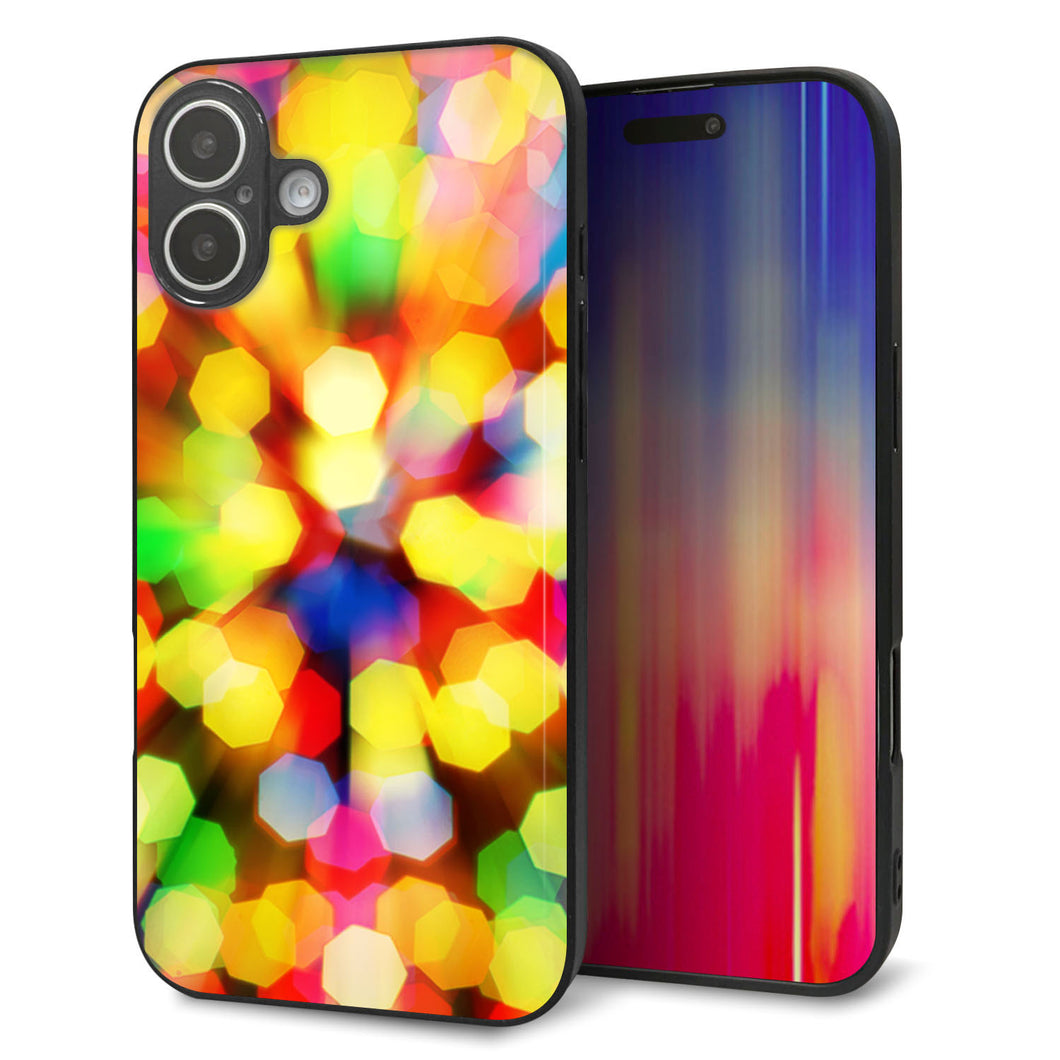 iPhone16 Plus 強化ガラス＆TPUスマホケース ガラプリ【VA874 未来へのワープ】