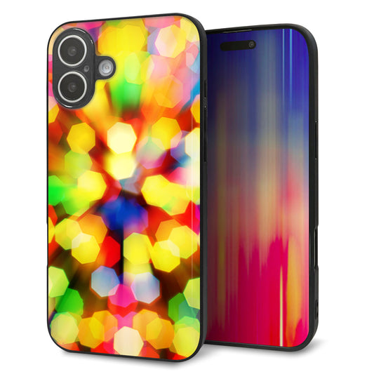 iPhone16 Plus 強化ガラス＆TPUスマホケース ガラプリ【VA874 未来へのワープ】