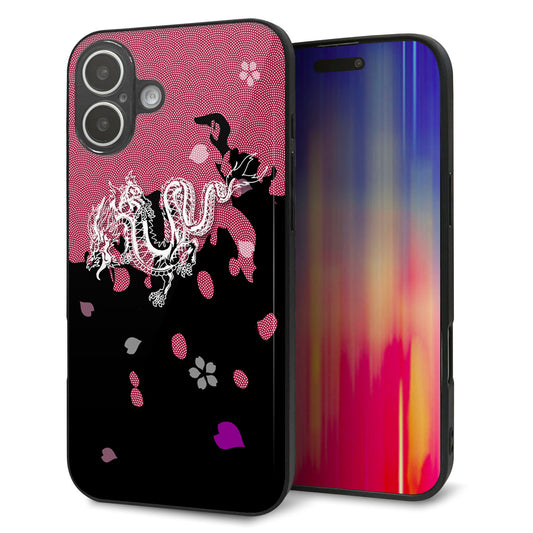 iPhone16 Plus 強化ガラス＆TPUスマホケース ガラプリ【YC900 和竜01】