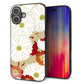 iPhone16 Plus 強化ガラス＆TPUスマホケース ガラプリ【YJ322 和柄 菊】