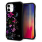 iPhone16 Plus スマホケース 「SEA Grip」 グリップケース Sライン 【263 闇に浮かぶ華】 UV印刷