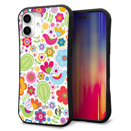 iPhone16 Plus スマホケース 「SEA Grip」 グリップケース Sライン 【477 幸せな絵】 UV印刷