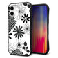 iPhone16 Plus スマホケース 「SEA Grip」 グリップケース Sライン 【SC912 花柄モノトーン 01】 UV印刷