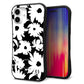 iPhone16 Plus スマホケース 「SEA Grip」 グリップケース Sライン 【SC915 花柄モノトーン 04】 UV印刷