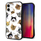 iPhone16 Plus スマホケース 「SEA Grip」 グリップケース Sライン 【SC937 ねこどっと（ホワイト）】 UV印刷